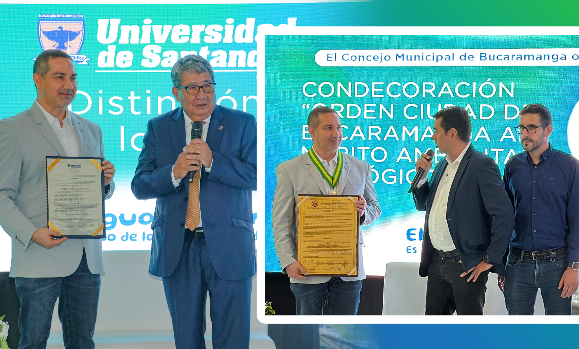 Liderazgo ambiental premiado: Juan Carlos Reyes Nova es condecorado en el marco de la Audiencia Pública - CDMB 2025.